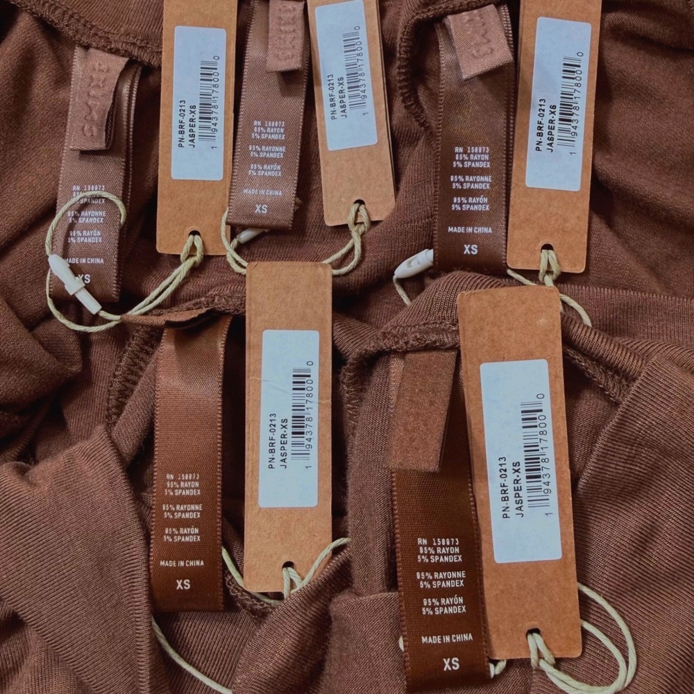 SKIMS Sleep Brief Lot of 5 Jasper XS - Picture 4 of 7